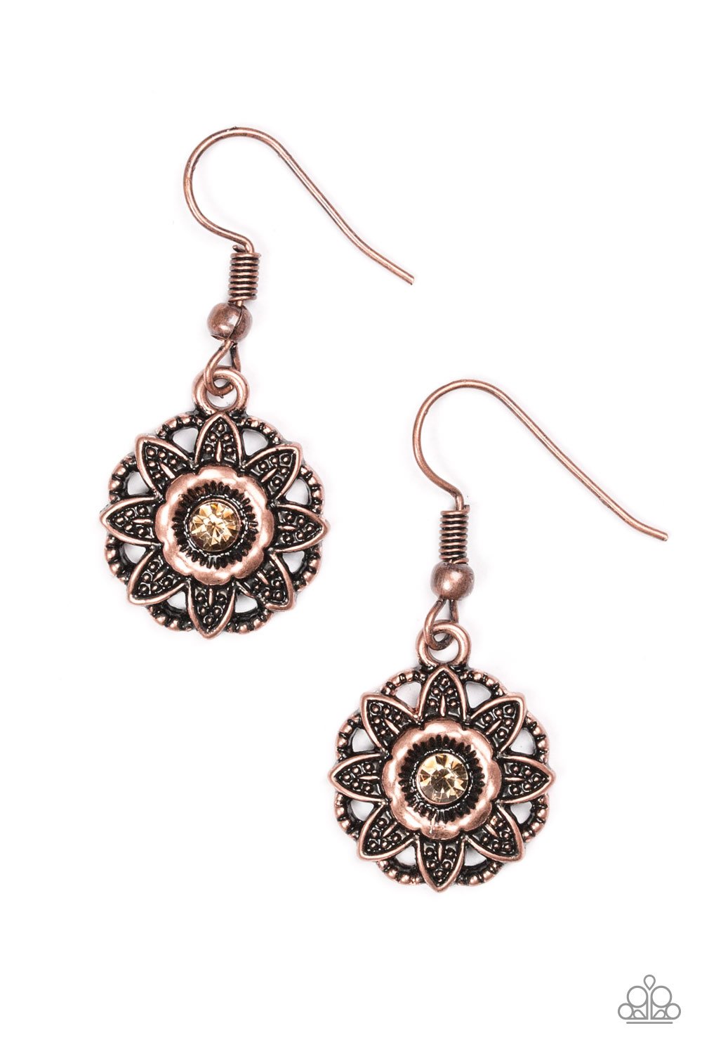 Paparazzi Earring ~ Perennial Party - Copper