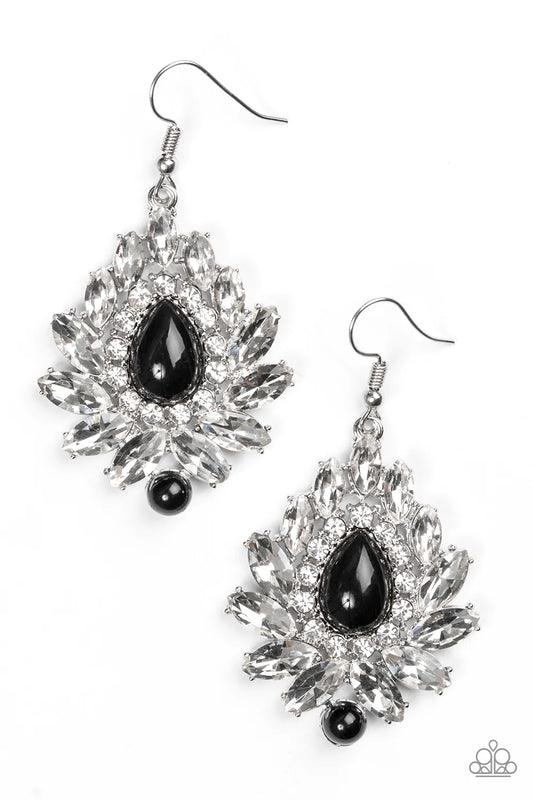 Paparazzi Earring ~ Trophy Trove - Black