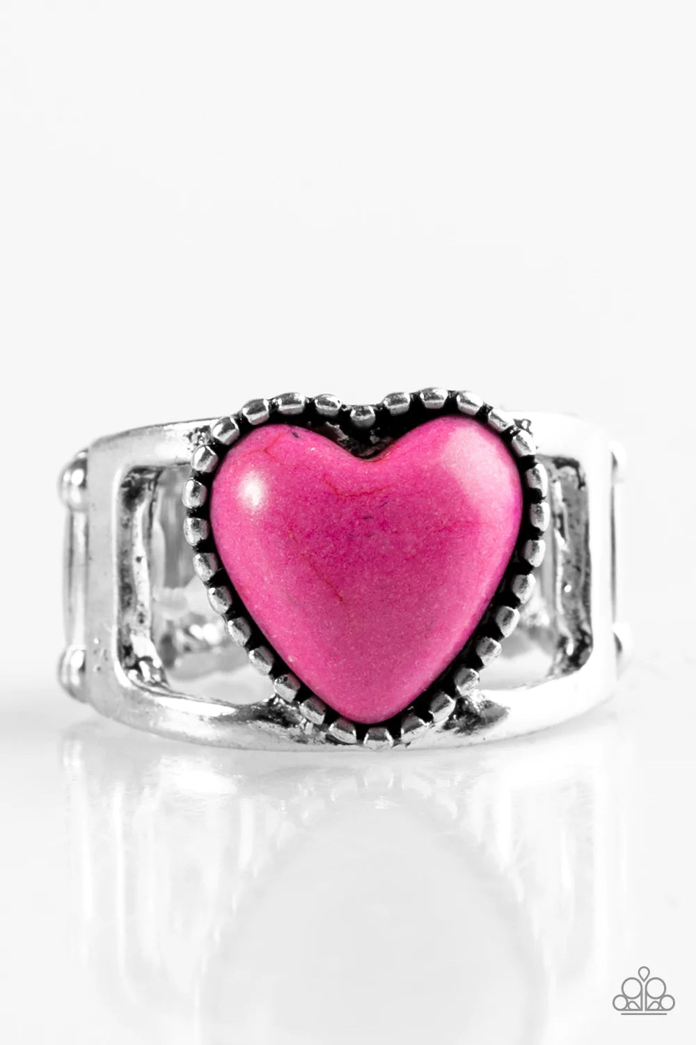 Anillo Paparazzi ~ Manda con tu corazón - Rosa