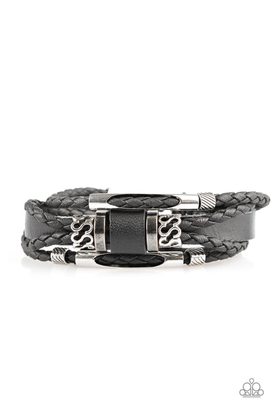 Pulsera Paparazzi ~ Run Out Of Road - Negro