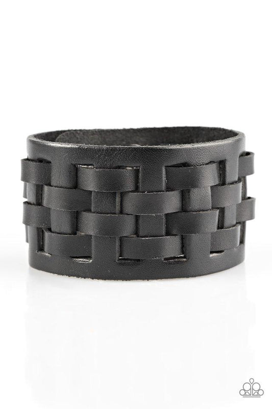 Paparazzi Bracelet ~ Road Hog - Black