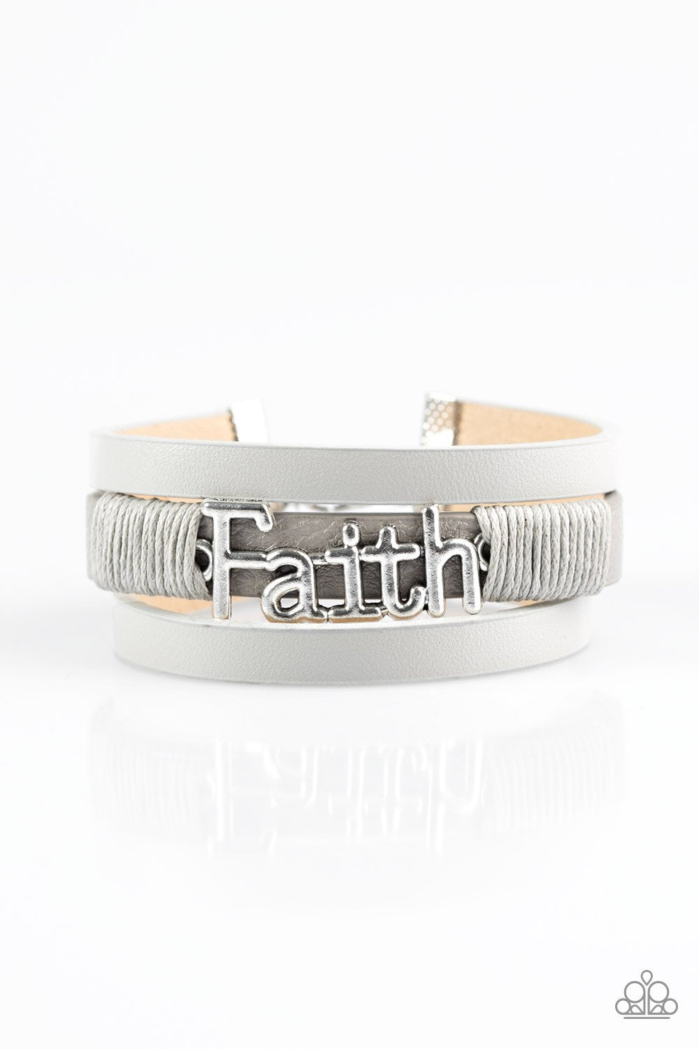 Paparazzi Bracelet ~ An Act Of Faith - Silver