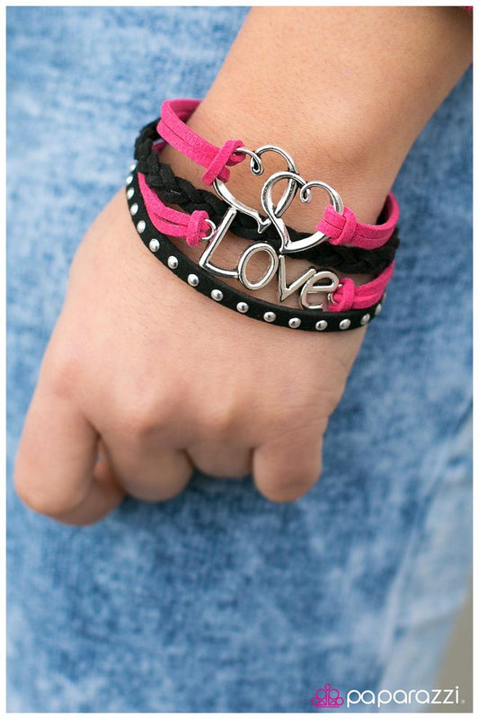 Pulsera Paparazzi ~ Admirador secreto - Rosa