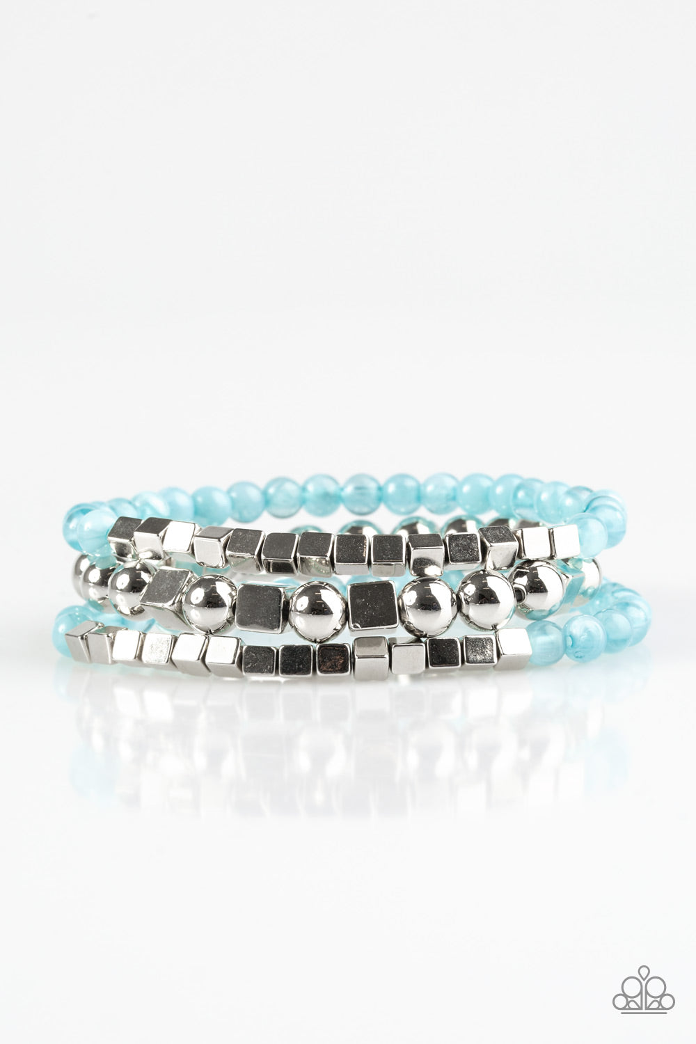 Paparazzi Bracelet ~ Take Shape - Blue