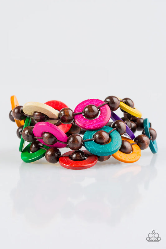 Pulsera Paparazzi ~ Cancun Catch - Multi