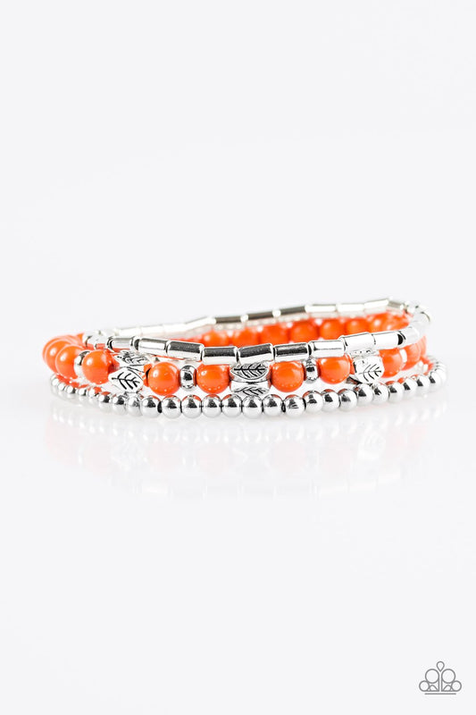 Pulsera Paparazzi ~ ¡Qué árbol! - Naranja