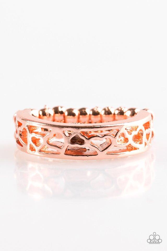 Paparazzi Ring ~ HEART Me Out! - Copper