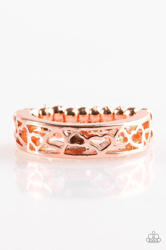 Paparazzi Ring ~ HEART Me Out! - Copper