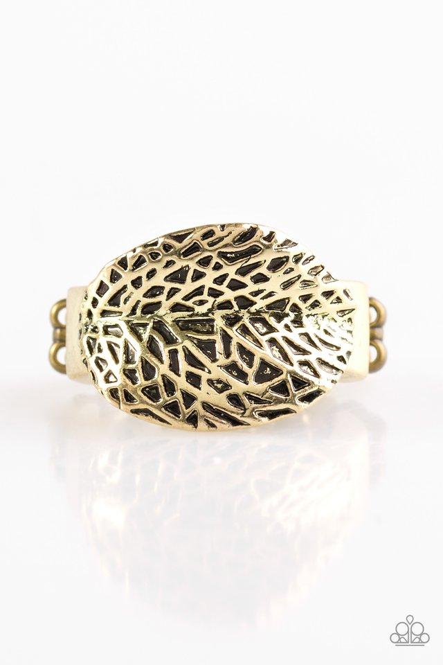 Paparazzi Ring ~ Never LEAF Me - Brass