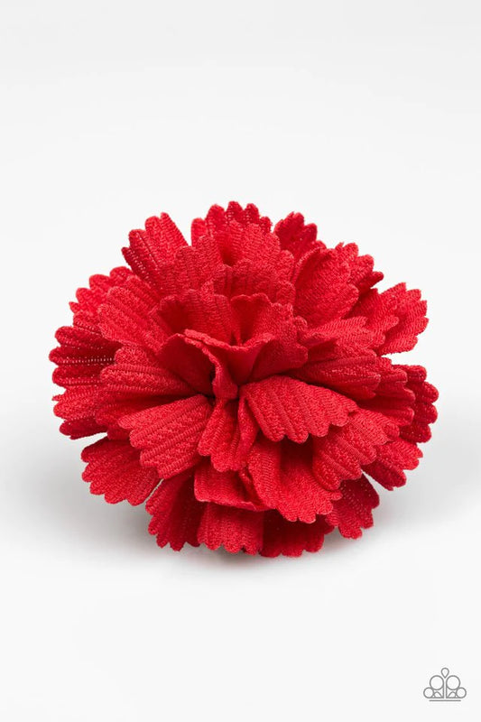 Paparazzi Hair Accessories ~ Heavy PETAL - Red