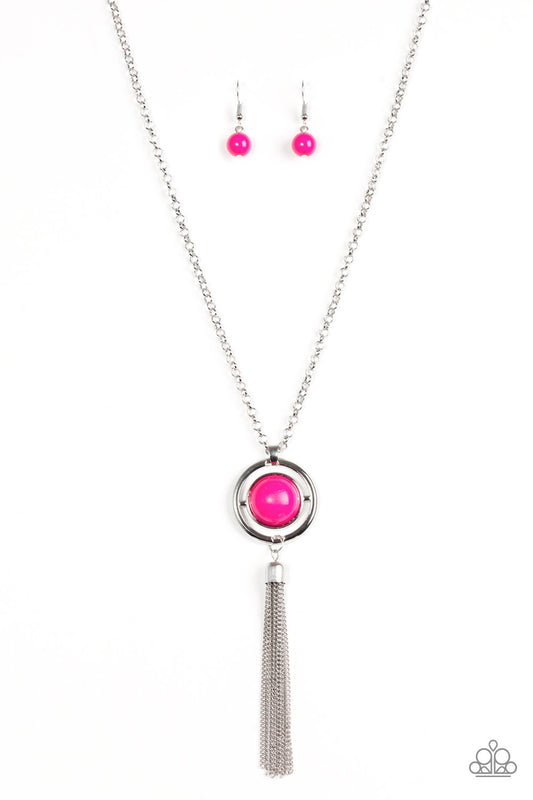 Paparazzi Necklace ~ Always Front and Center - Pink