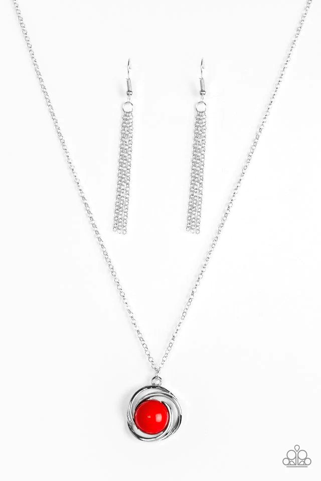 Paparazzi Necklace ~ Ripple Effect - Red