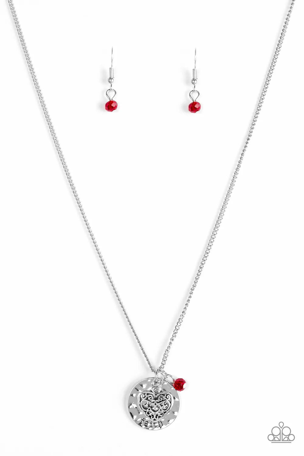 Paparazzi Necklace ~ A Show Of Good Faith - Red