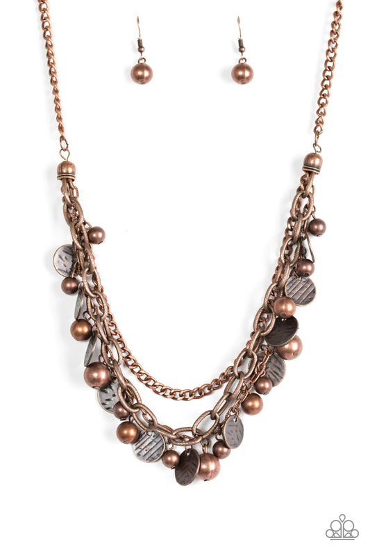 Paparazzi Necklace ~ Cast Away Treasure - Copper