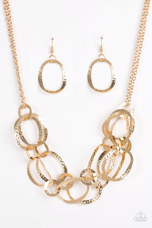 Paparazzi Necklace ~ Circus Chic - Gold