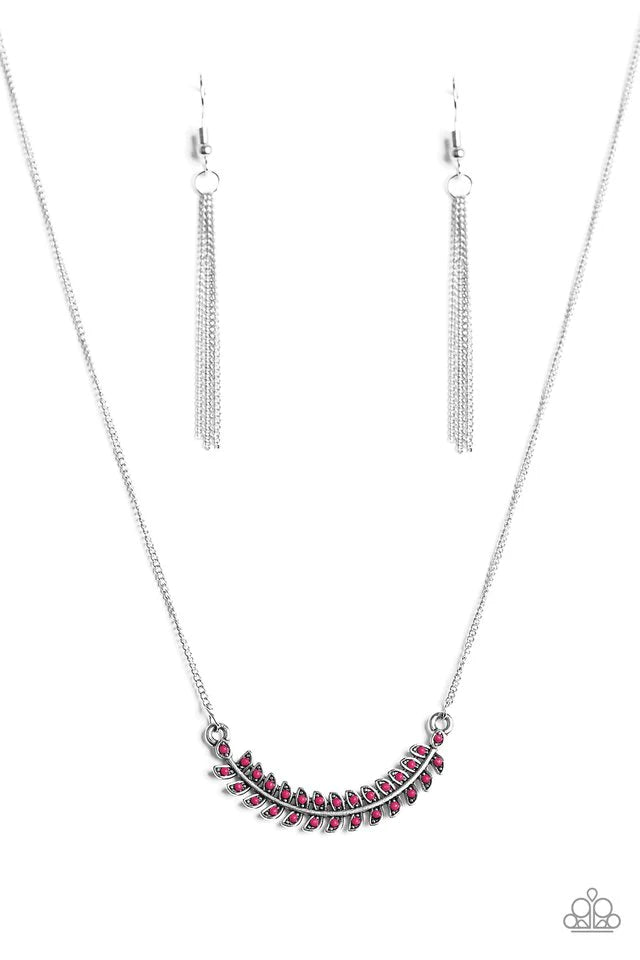 Collar Paparazzi ~ Colores voladores - Rosa