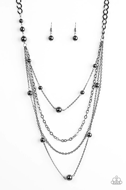 Collar Paparazzi ~ Boss Shimmer - Negro