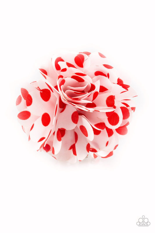 Paparazzi Hair Accessories ~ Polka Posy - Red