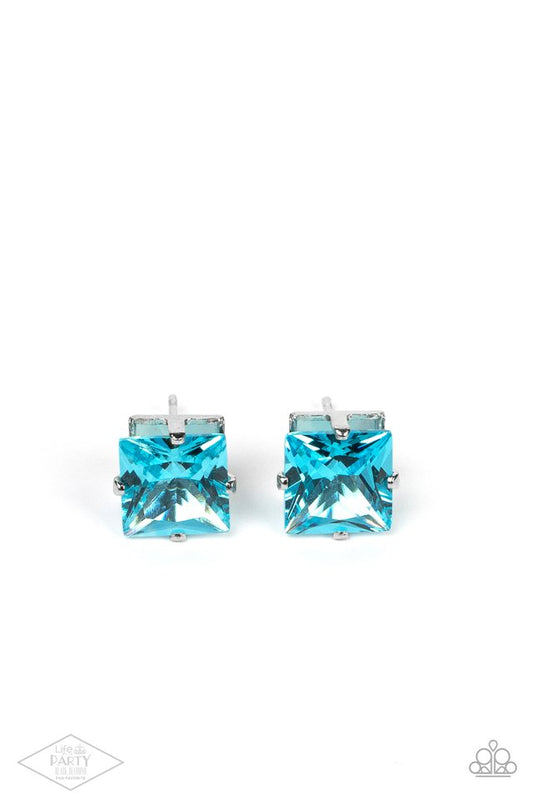 Girls Will Be Girls - Blue - Paparazzi Earring Image