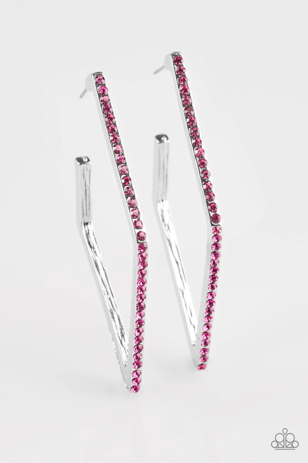 Paparazzi Earring ~ Strikingly Beautiful - Pink