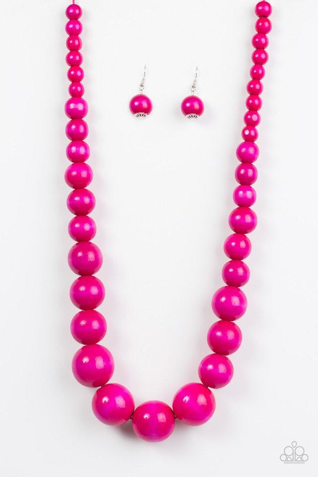 Paparazzi Necklace ~ Effortlessly Everglades - Pink
