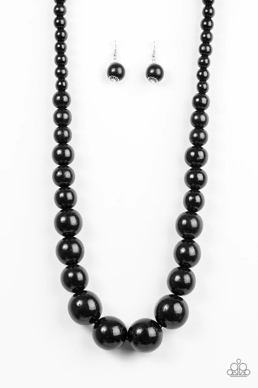 Collar Paparazzi ~ Effortlessly Everglades - Negro