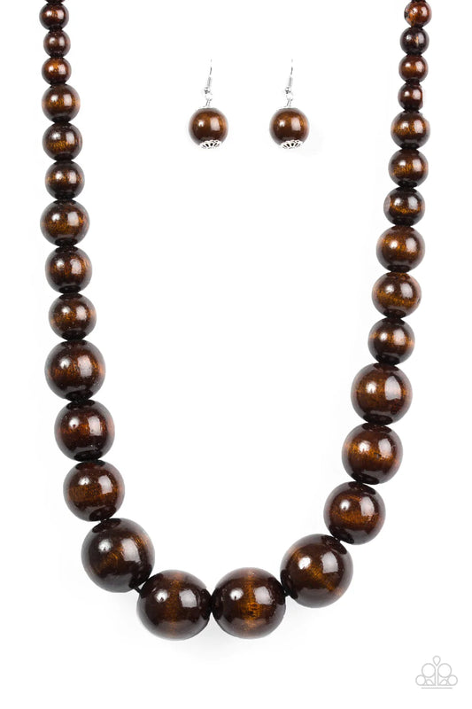 Paparazzi Necklace ~ Effortlessly Everglades - Brown