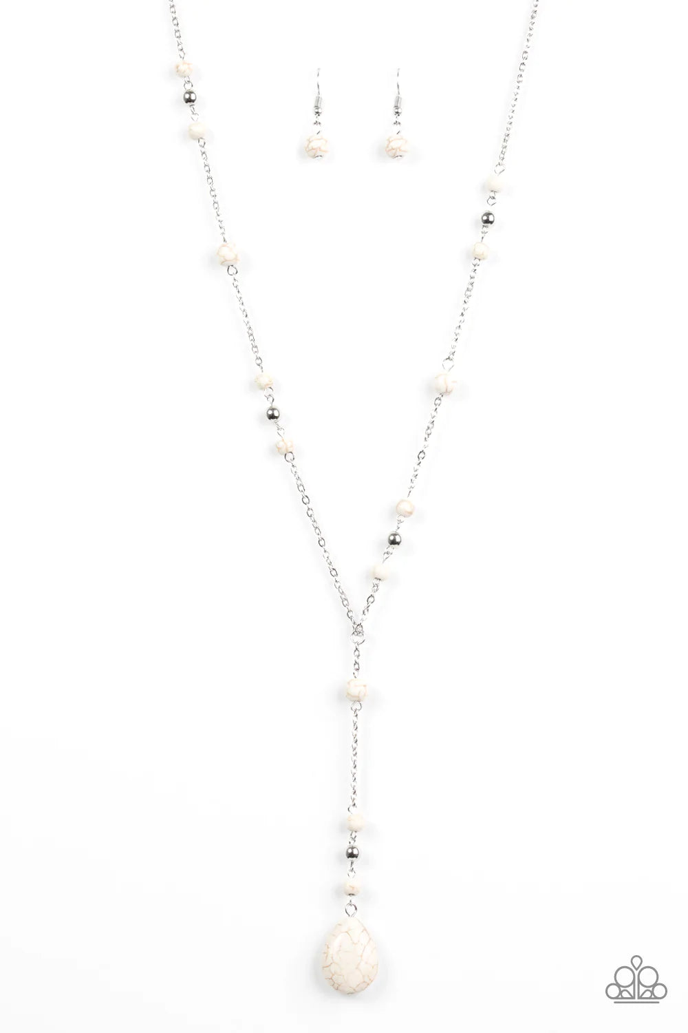 Paparazzi Necklace ~ Modern Mountaineer - White – Paparazzi Jewelry ...