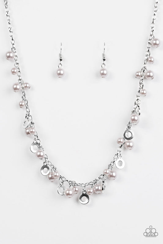 Collar Paparazzi ~ Conjunto elegante - Plata