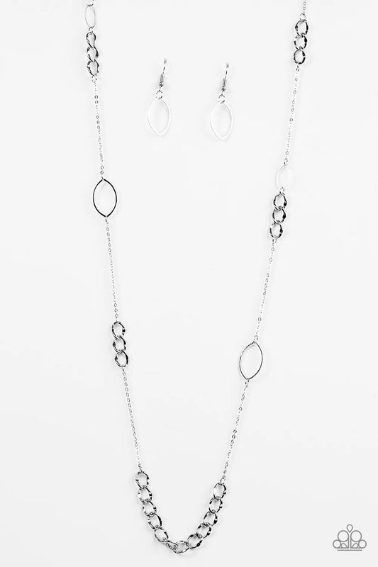 Paparazzi Necklace ~ Metro Minimalist - Silver