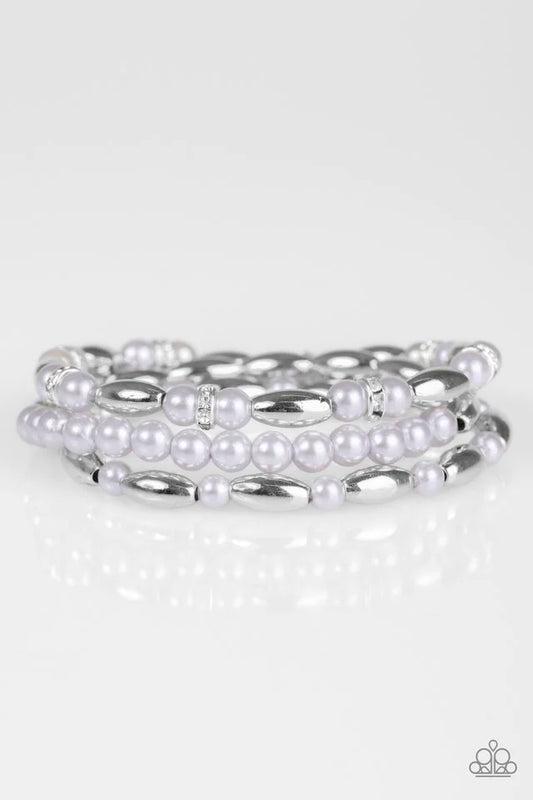 Paparazzi Bracelet ~ Chic Contender - Silver