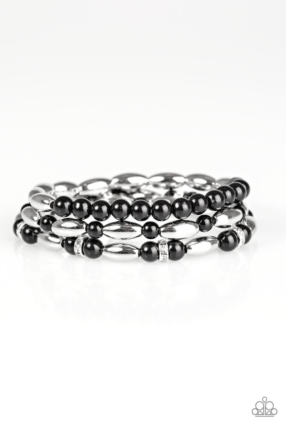 Paparazzi Bracelet ~ Chic Contender - Black