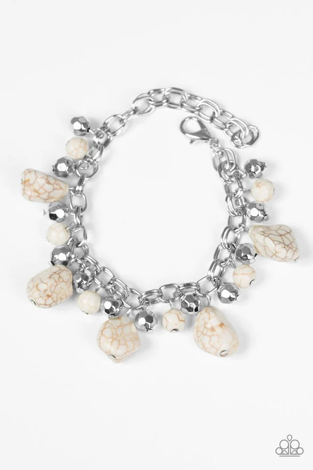 Pulsera Paparazzi ~ Paleo práctica - Blanco