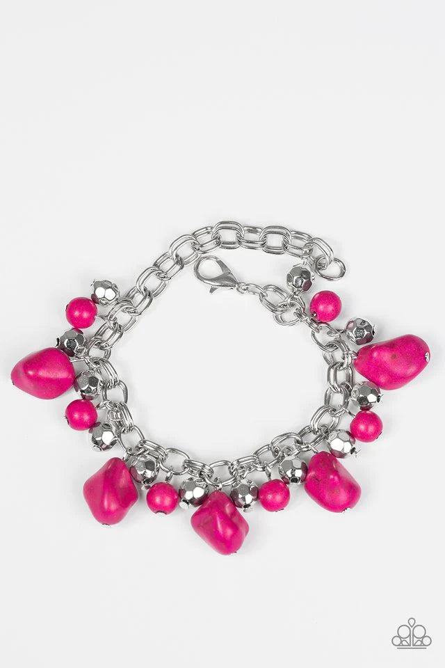 Paparazzi Bracelet ~ Practical Paleo - Pink