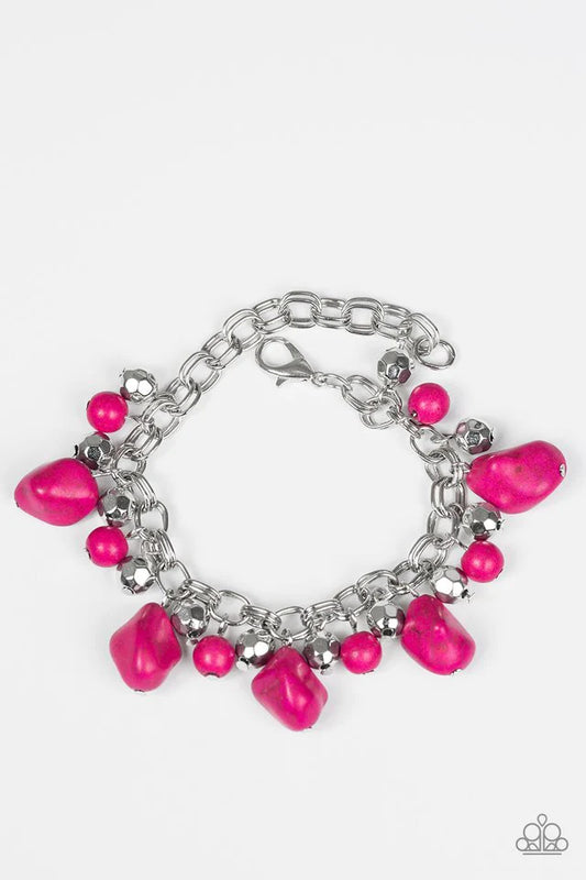 Pulsera Paparazzi ~ Paleo Práctica - Rosa