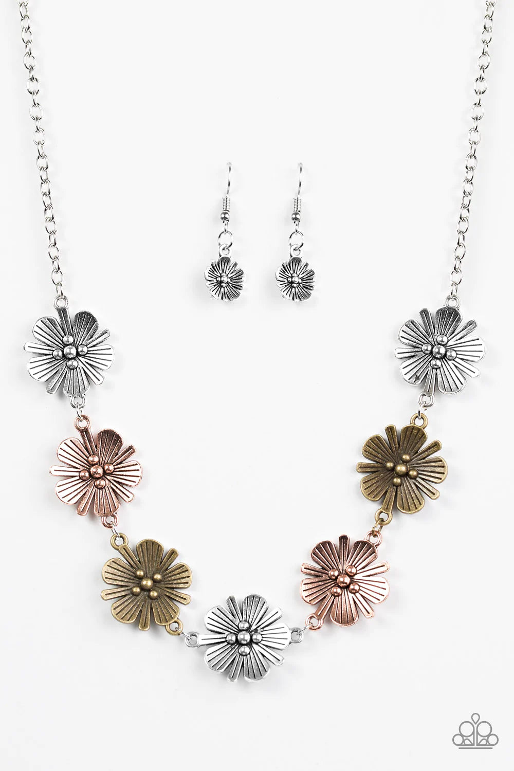 Paparazzi Necklace ~ Poppin Poppies - Multi