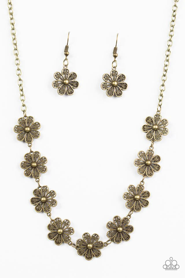 Paparazzi Necklace ~ Spring Beauty - Brass