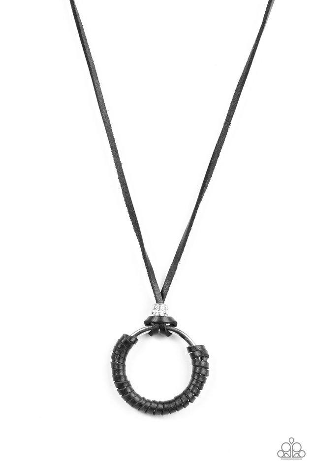 Paparazzi Necklace ~ Get Over GRIT! - Black