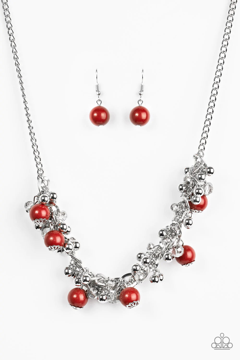 Paparazzi Necklace ~ A Pop Of Posh - Red
