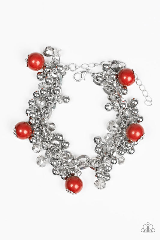 Paparazzi Bracelet ~ Pretty In Posh - Red