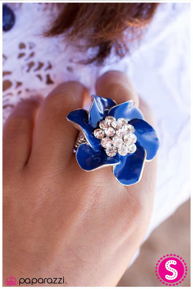 Anillo Paparazzi ~ Just Breathe - Azul