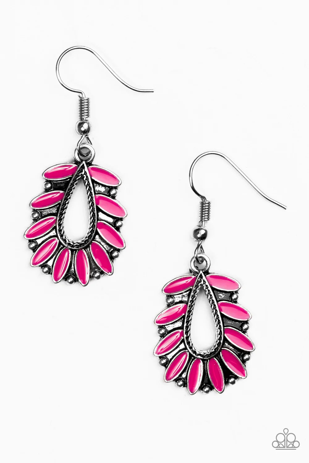 Paparazzi Earring ~ Rainforest Romance - Pink