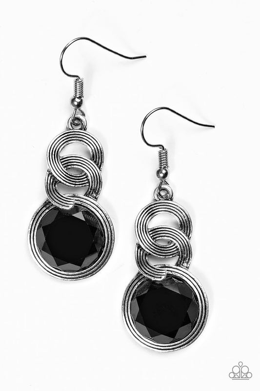 Paparazzi Earring ~ Be GLAM Enough! - Black