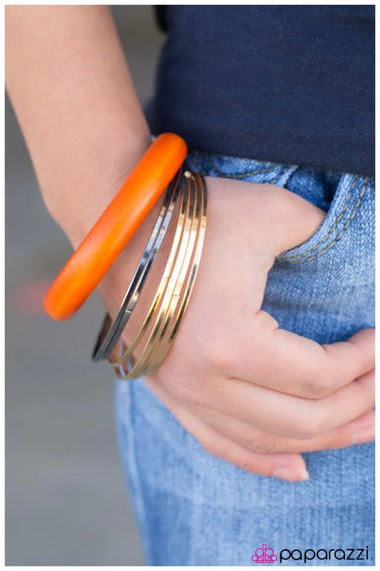 Paparazzi Bracelet ~ Sent Into Orbit - Orange