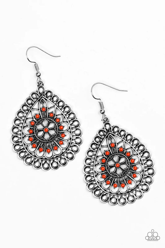 Paparazzi Earring ~ Sweet As Spring - Orange