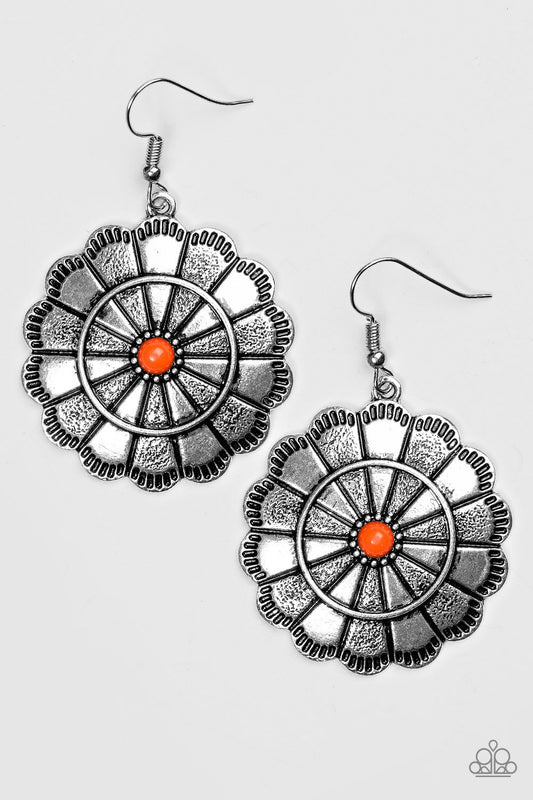 Paparazzi Earring ~ Im No Wallflower - Orange