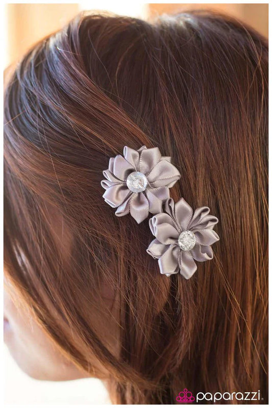 Paparazzi Hair Accessories ~ On the Double - Silver