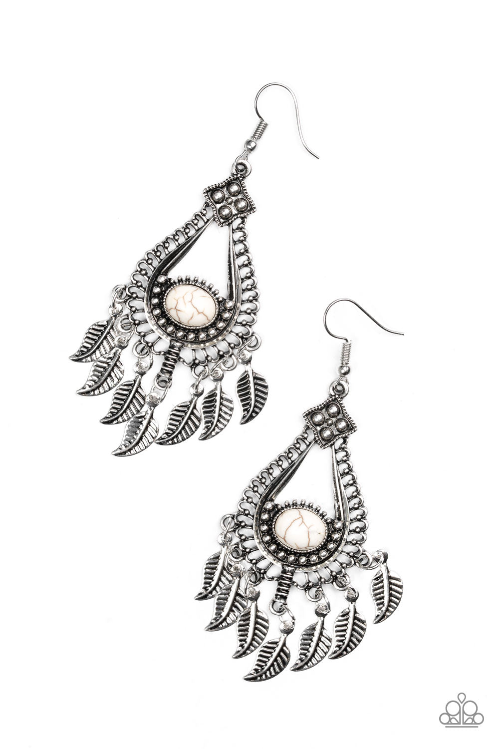 Paparazzi Earring ~ The FLIGHT Of Your Life - White