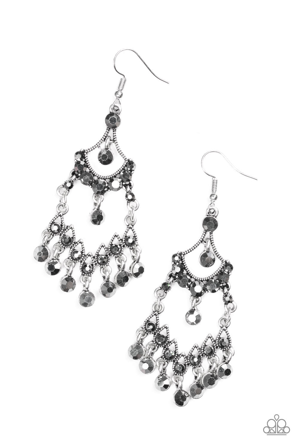 Paparazzi Earring ~ Palace Princess - Silver