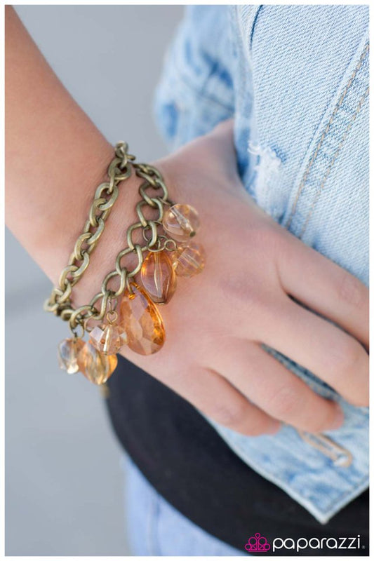 Paparazzi Bracelet ~ Mining for Attention - Brass